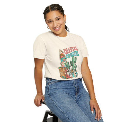 Coastal Cowgirl T-Shirt — Vintage Surf & Cactus Beach Graphic