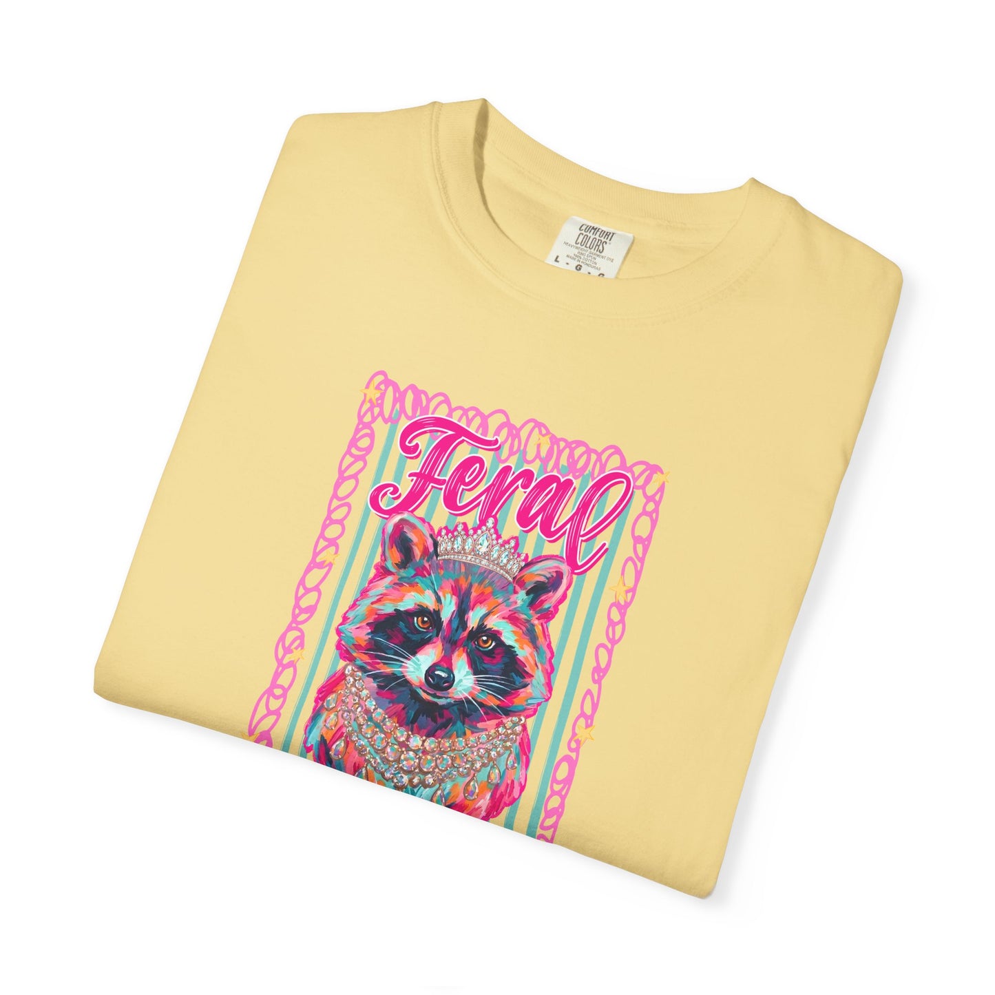 Feral Raccoon comfort color T-shirt