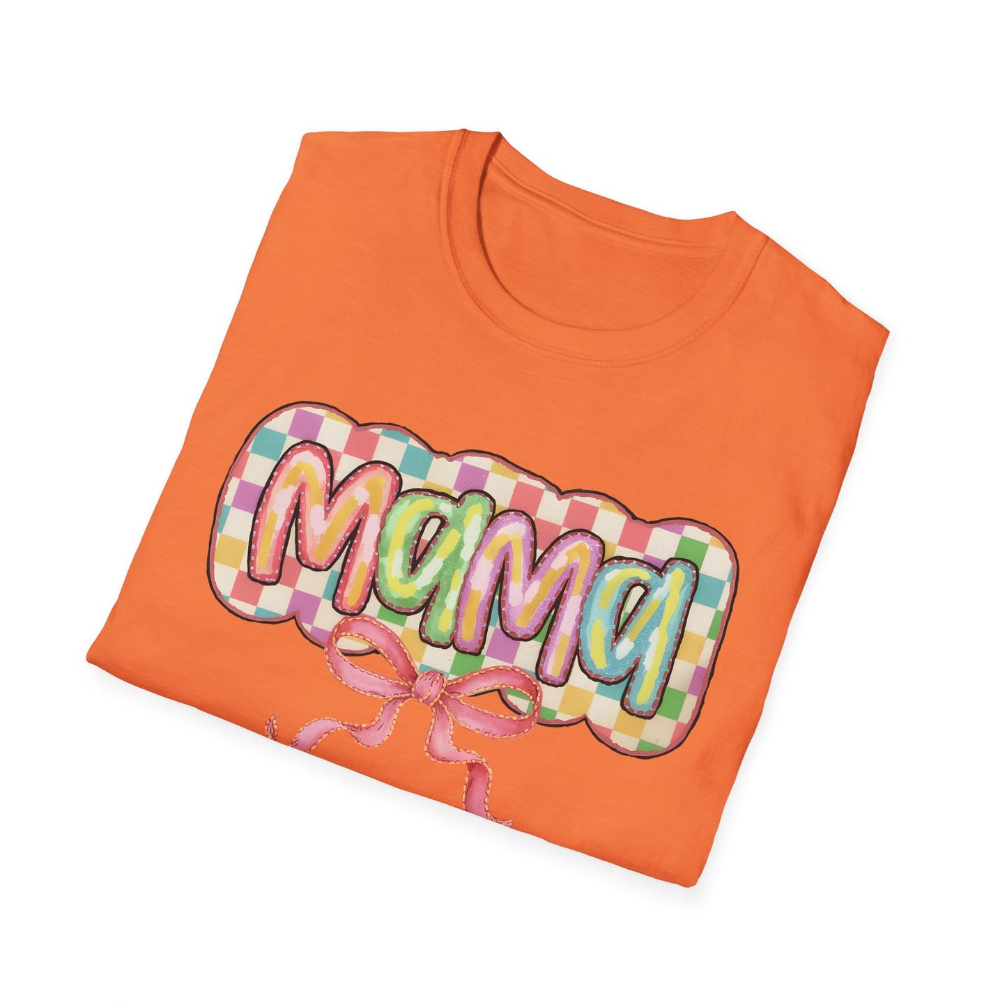 Mama Balloon Graphic Tee — Colorful Pastel Celebration Shirt for Moms