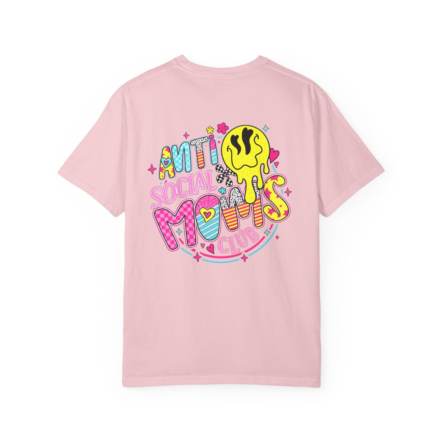 Social Moms Club T-Shirt — Colorful Retro Pocket Graphic Tee