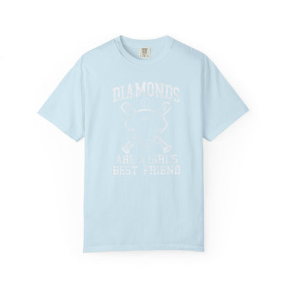 Baseball Diamonds Are A Girl's Best Friend T-Shirt – Women's Soft Vintage Baseball Tee