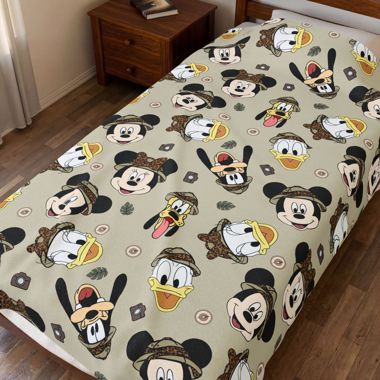 Character Faces Velveteen Plush Blanket