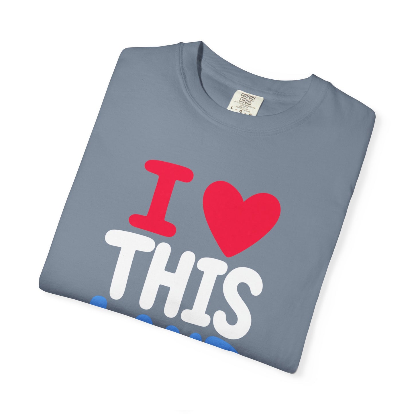 I  LAND Graphic T-Shirt – Cute Red Heart Travel Tee