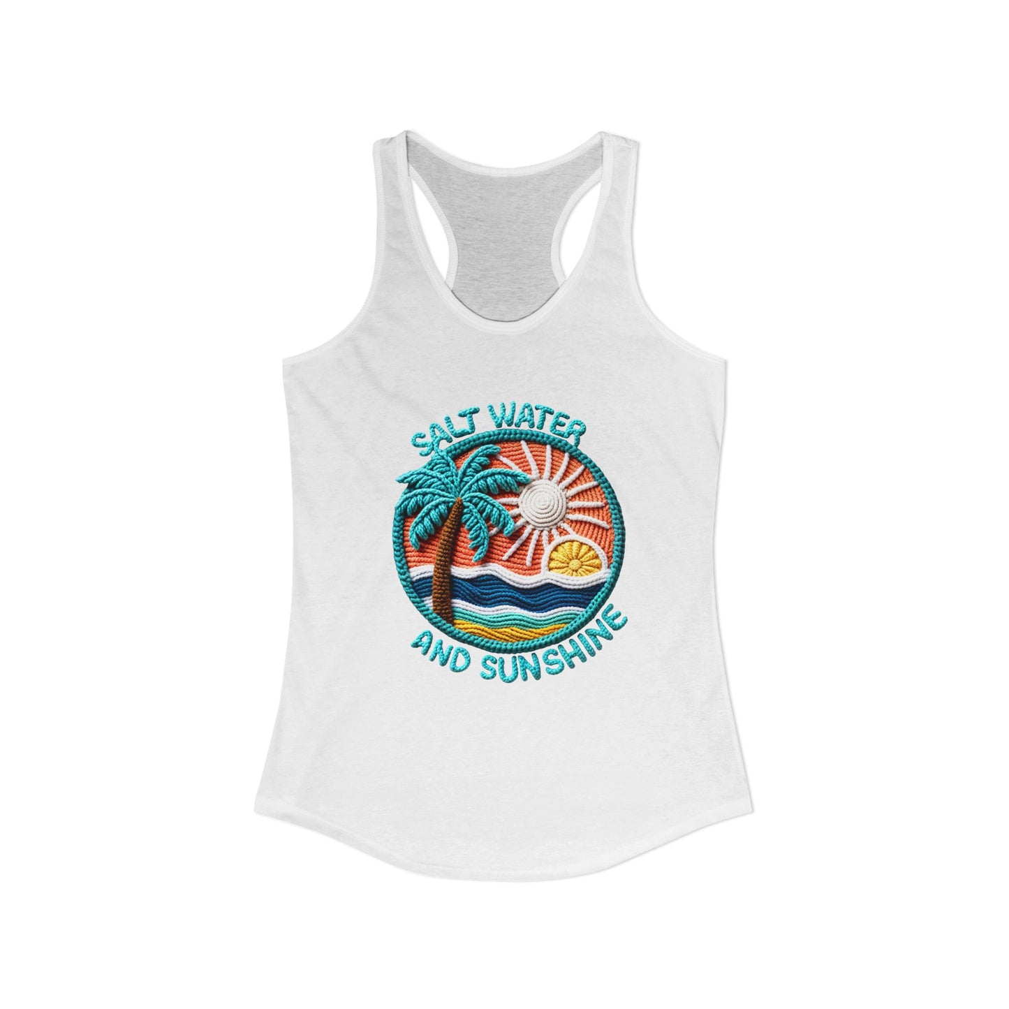 Salt water & sunshine Racerback Tank