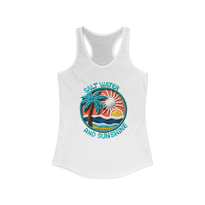 Salt water & sunshine Racerback Tank