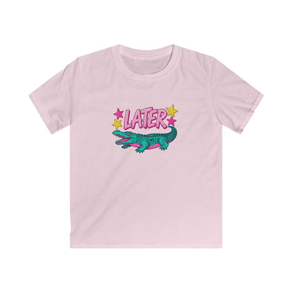 Kids T-Shirt “After A While” Colorful Crocodile Graphic Tee
