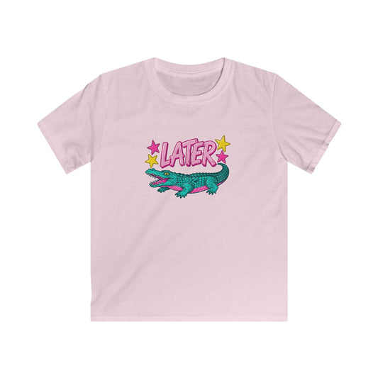 Kids T-Shirt “After A While” Colorful Crocodile Graphic Tee