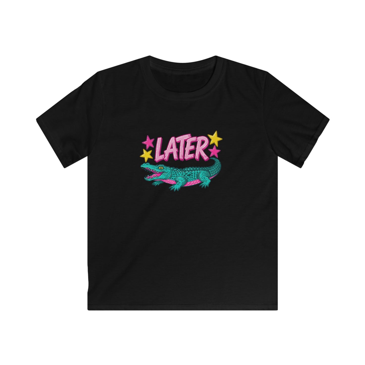 Kids T-Shirt “After A While” Colorful Crocodile Graphic Tee