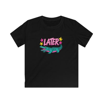 Kids T-Shirt “After A While” Colorful Crocodile Graphic Tee