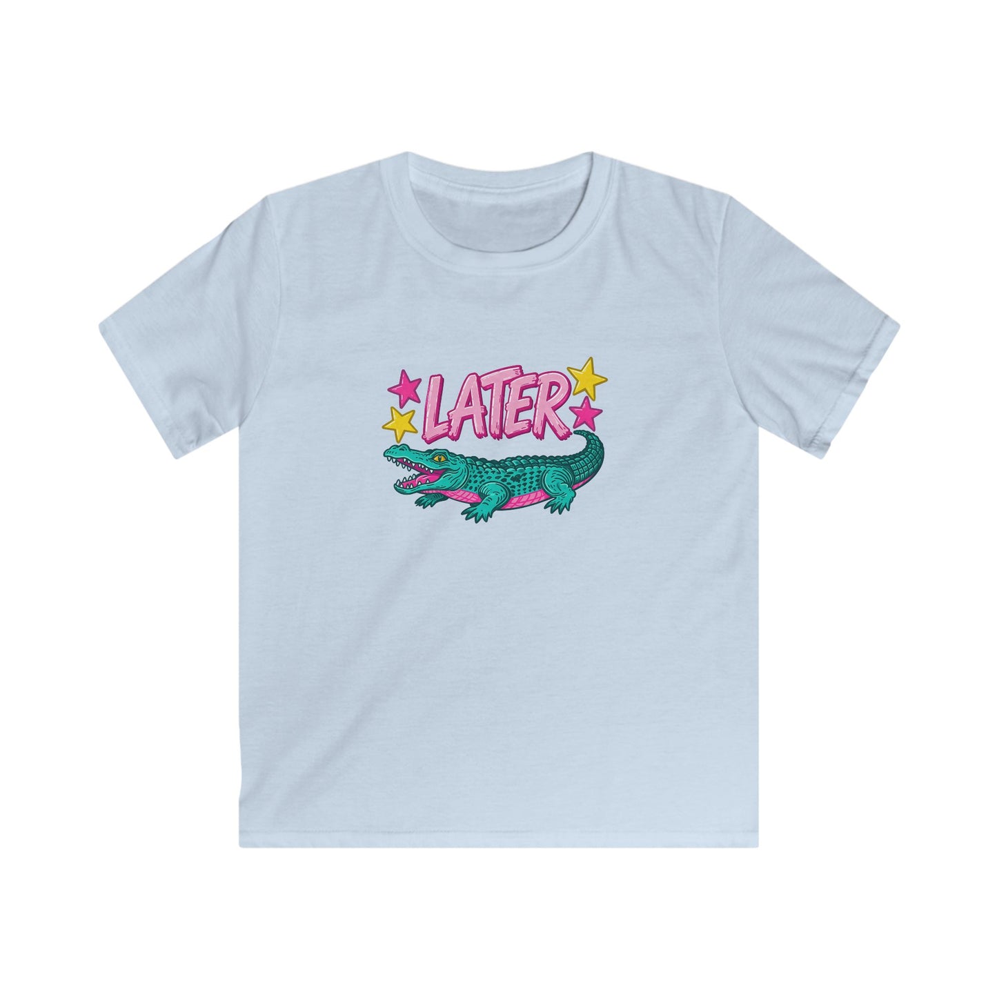 Kids T-Shirt “After A While” Colorful Crocodile Graphic Tee