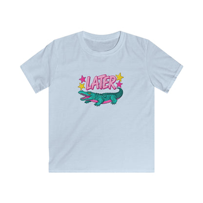 Kids T-Shirt “After A While” Colorful Crocodile Graphic Tee