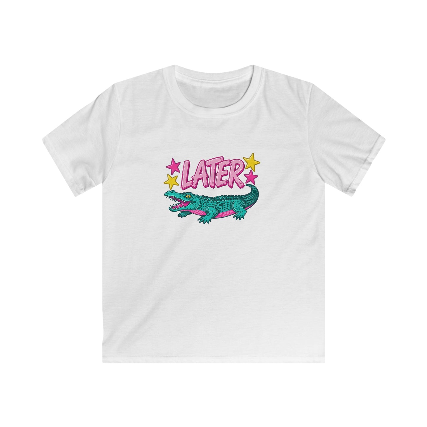 Kids T-Shirt “After A While” Colorful Crocodile Graphic Tee