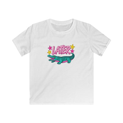 Kids T-Shirt “After A While” Colorful Crocodile Graphic Tee