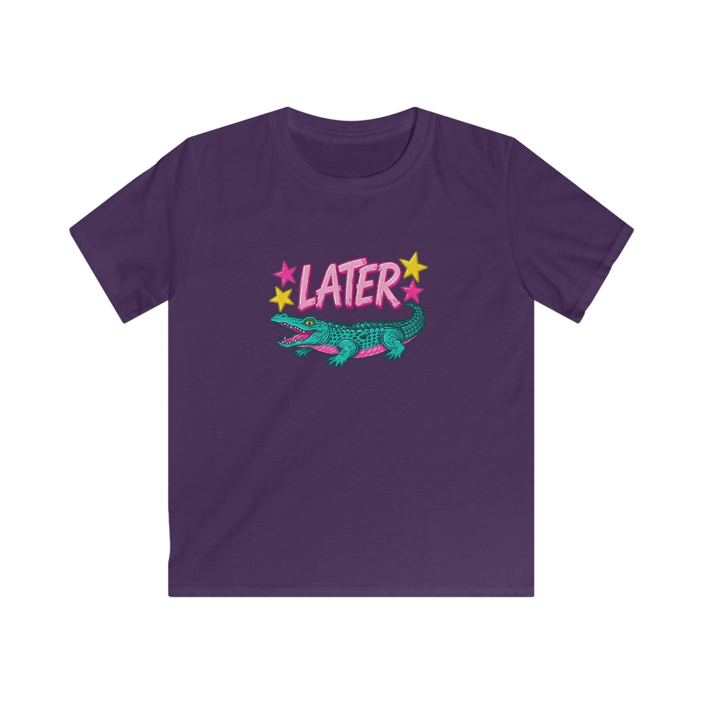 Kids T-Shirt “After A While” Colorful Crocodile Graphic Tee