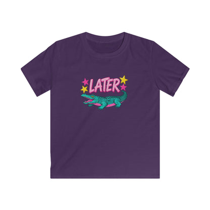 Kids T-Shirt “After A While” Colorful Crocodile Graphic Tee