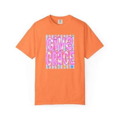 Give Grace T-Shirt — Pastel Retro Graphic Tee