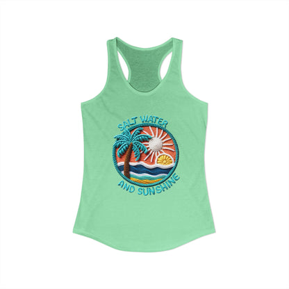 Salt water & sunshine Racerback Tank