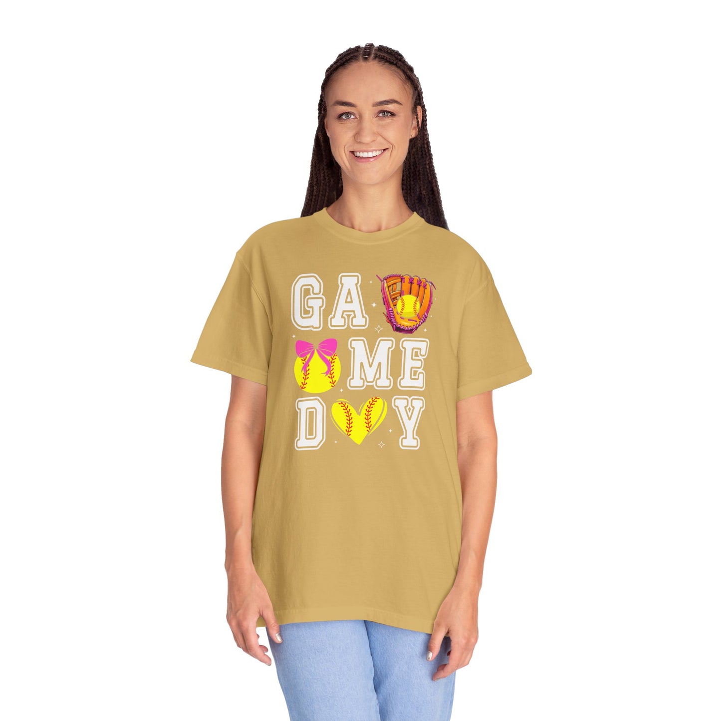 Game Day Softball T-Shirt — ‘GAME DAY’ Glove & Ball Design