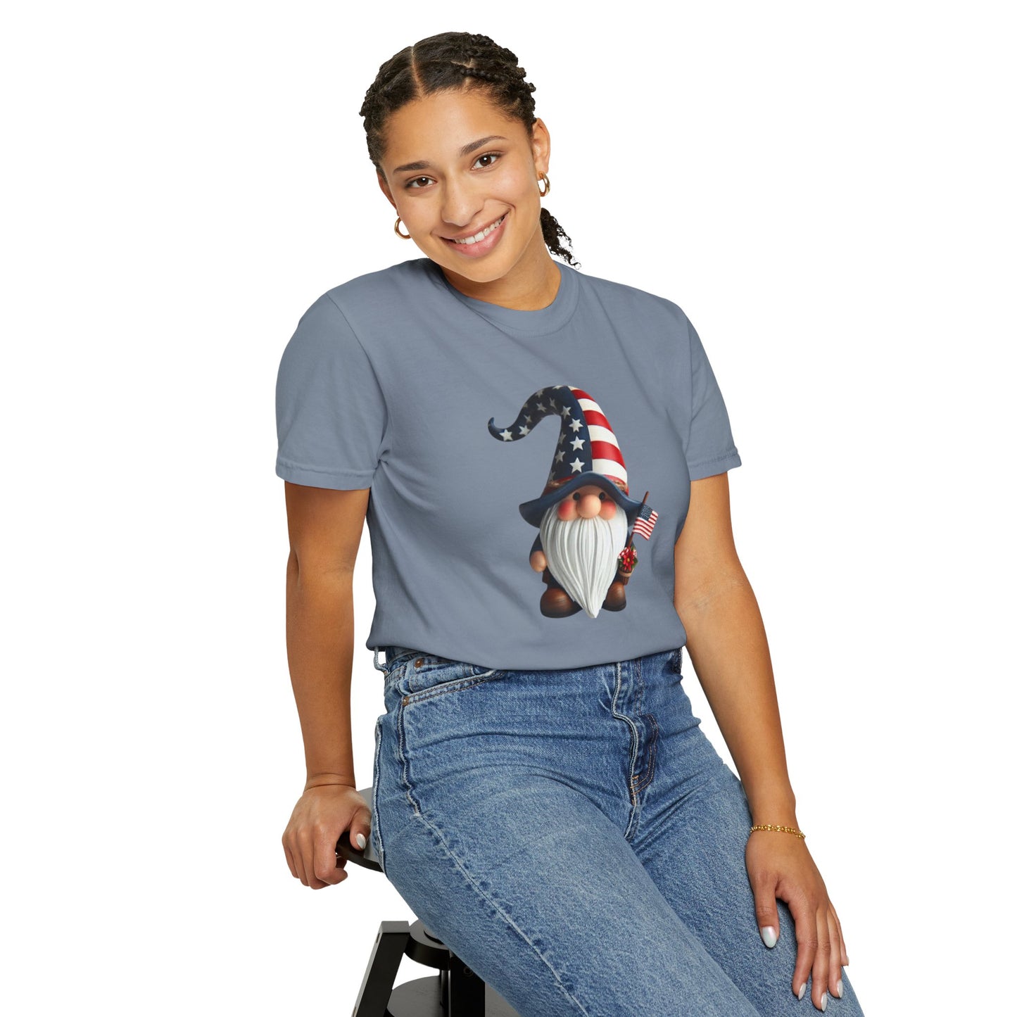 Patriotic Gnome T-Shirt – USA Flag 4th of July Tee