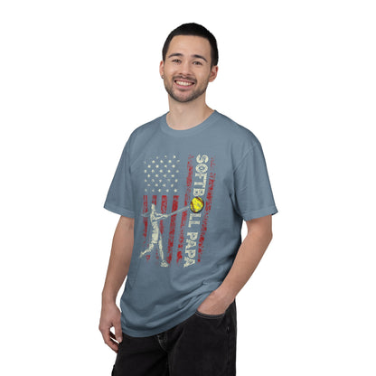 Softball Vintage Flag T-Shirt