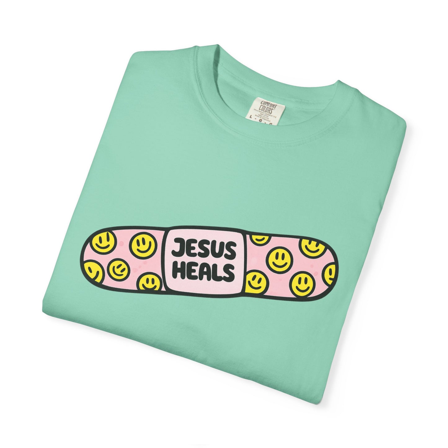 Jesus Heals Bandage T-Shirt — Christian Faith Graphic Tee