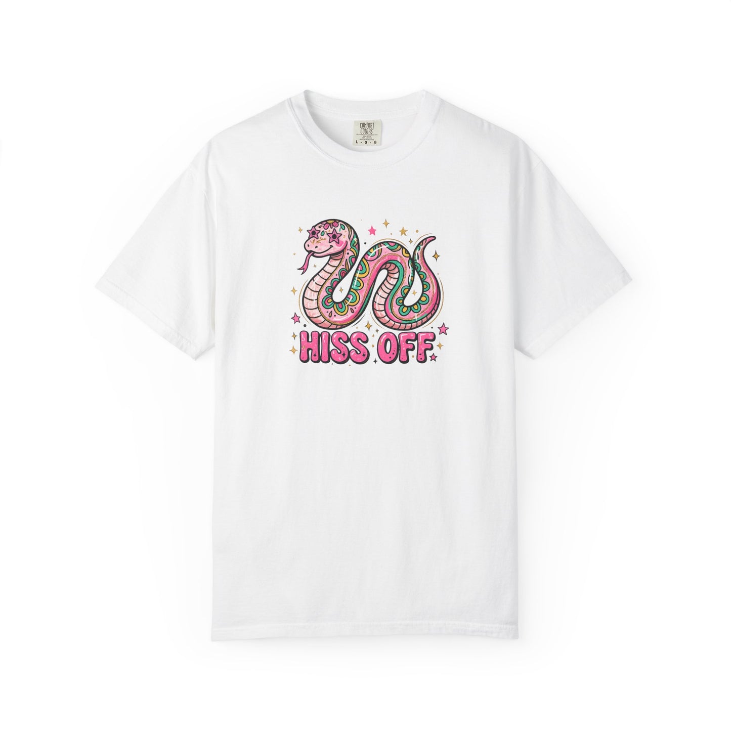 Snake "Hiss Off" Graphic T-Shirt — Retro Cute Reptile Tee