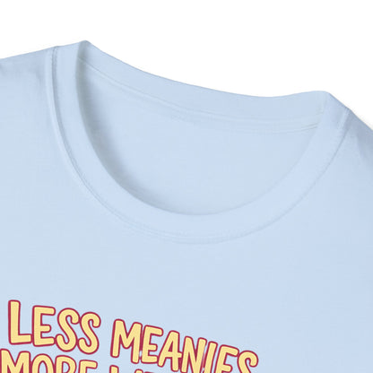 Less Meanies More Weenies T‑Shirt — Funny Hot Dog Pool Graphic Tee