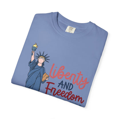 Liberty and Freedom T-Shirt — Statue of Liberty EST 1776 Patriotic Tee