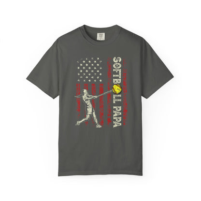 Softball Vintage Flag T-Shirt