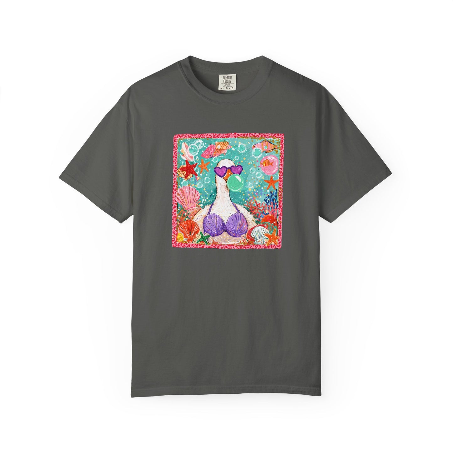 Goose in Bikini Beach T-Shirt — Cute Retro Seaside Graphic Tee