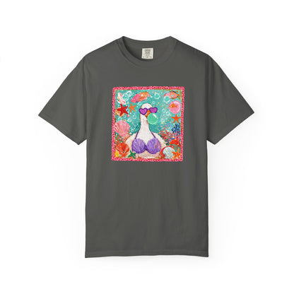 Goose in Bikini Beach T-Shirt — Cute Retro Seaside Graphic Tee