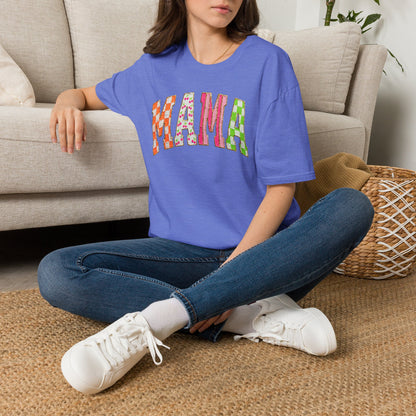 Mama Floral Patchwork T-Shirt