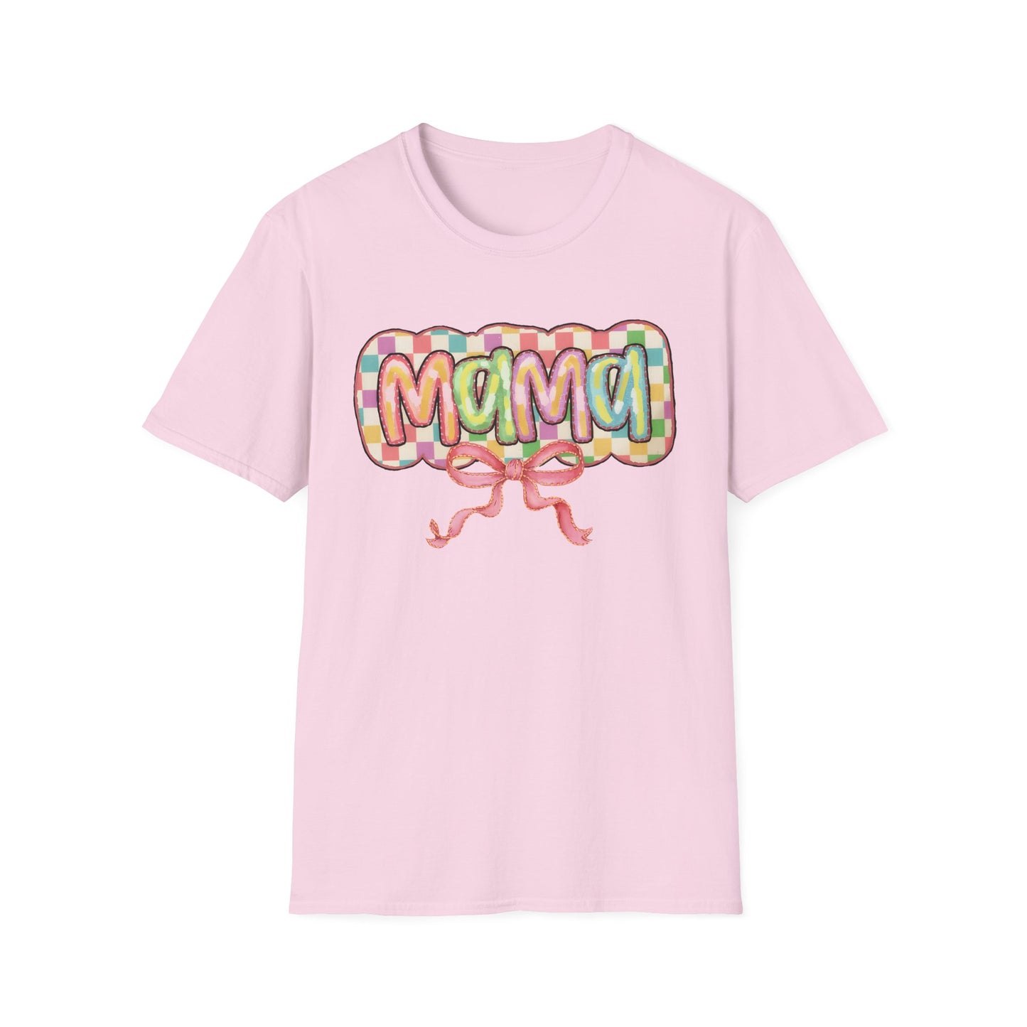 Mama Balloon Graphic Tee — Colorful Pastel Celebration Shirt for Moms