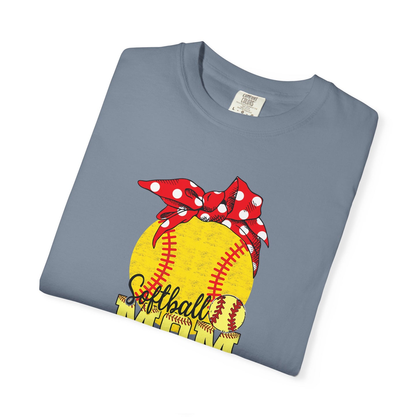 Softball Mom T-Shirt — Vintage Softball Graphic with Bandana Accent