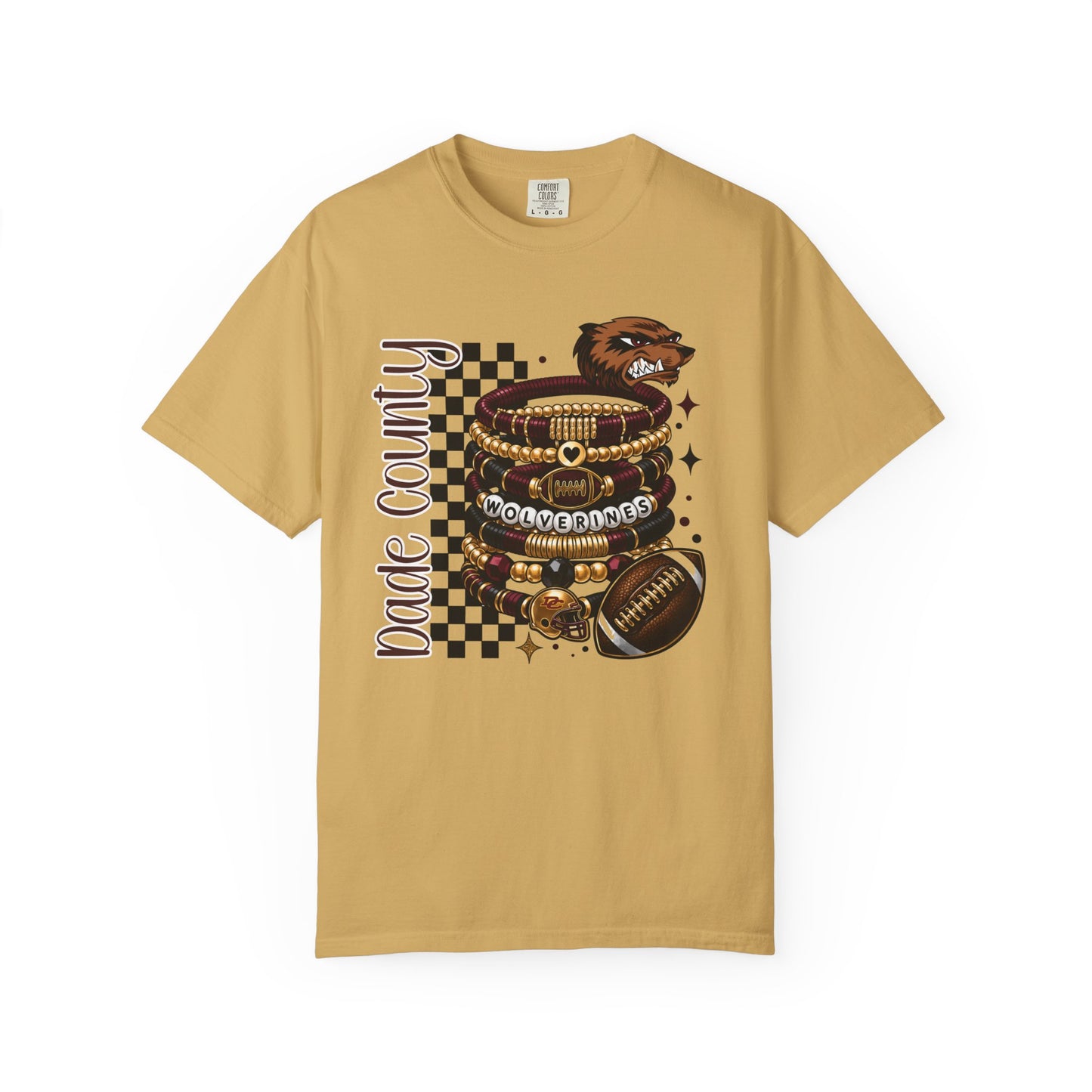 Dade County Panthers Football Graphic T‑Shirt
