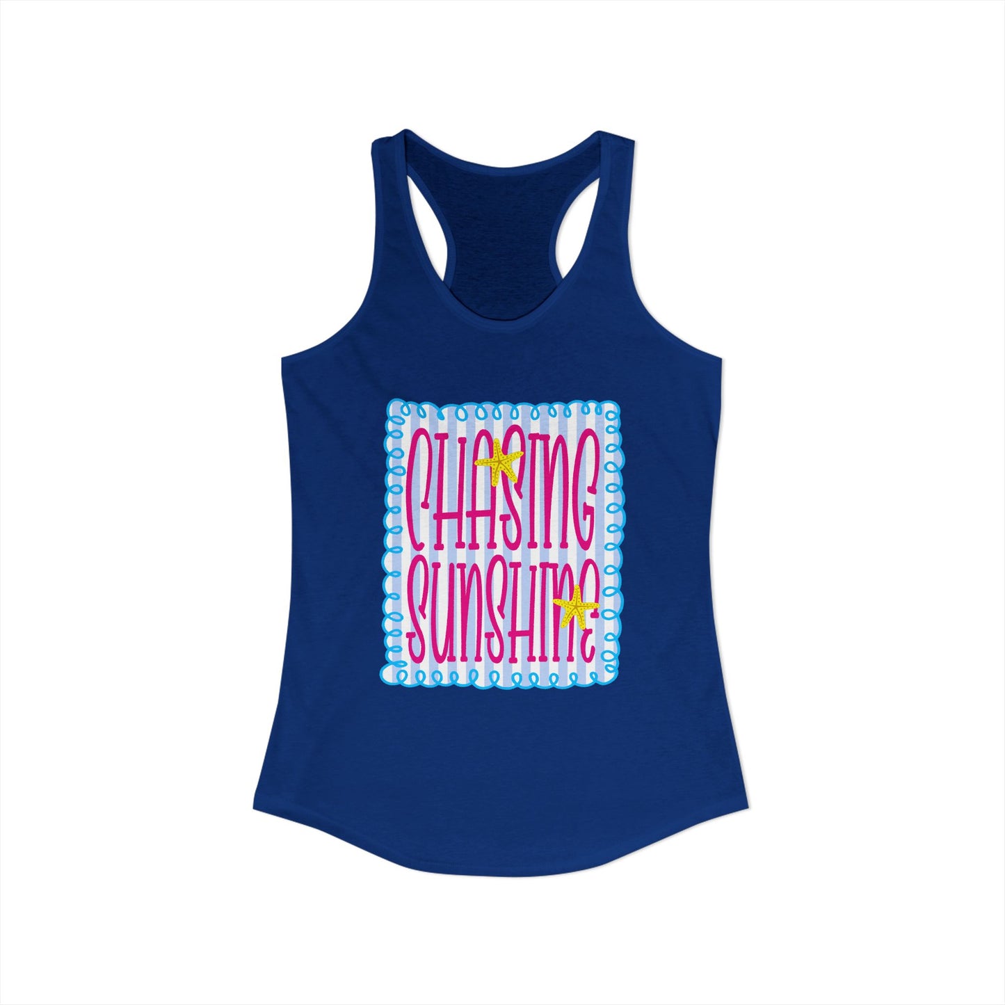 Chasing sunshine Racerback Tank