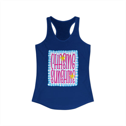 Chasing sunshine Racerback Tank