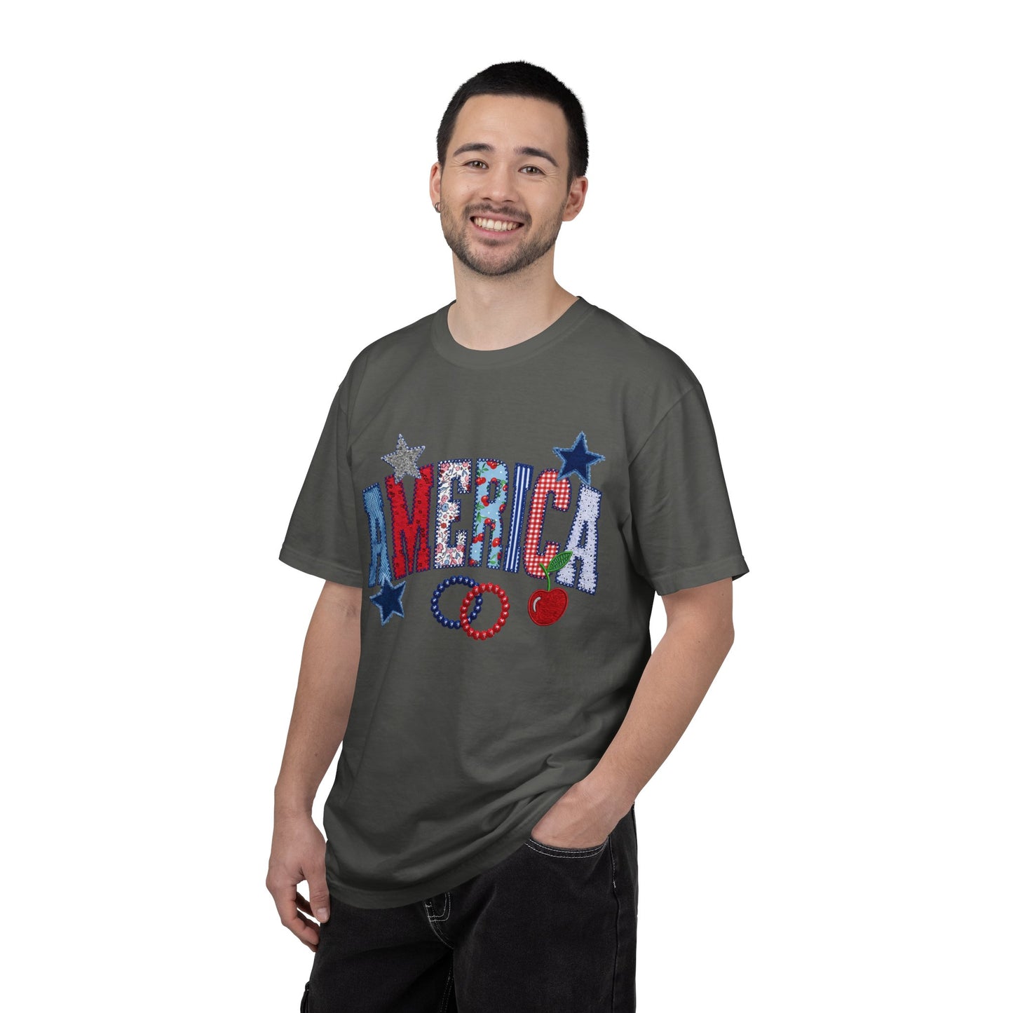 America Graphic T-Shirt — Patriotic Stars & Stripes Tee
