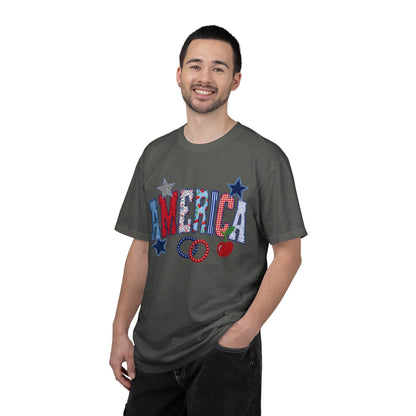 America Graphic T-Shirt — Patriotic Stars & Stripes Tee