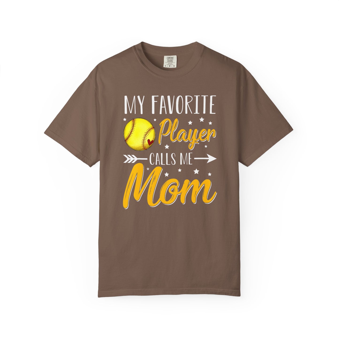 Softball Mom T-Shirt – “My Favorite Player Calls Me Mom” Graphic Tee