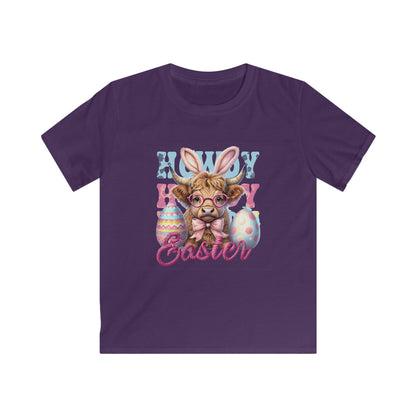 Kids Easter Bunny Tee — Cute Llama with Bunny Ears & Colorful Eggs