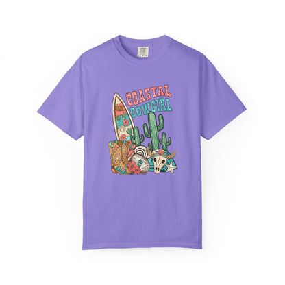 Coastal Cowgirl T-Shirt — Vintage Surf & Cactus Beach Graphic