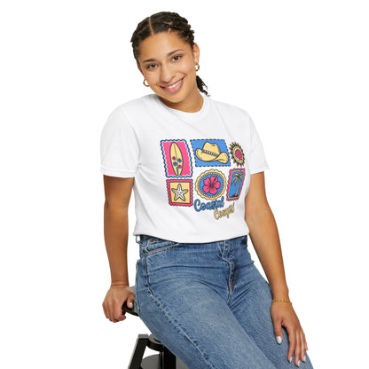 Coastal Cowgirl Graphic T-Shirt — Retro Beach Icons Tee