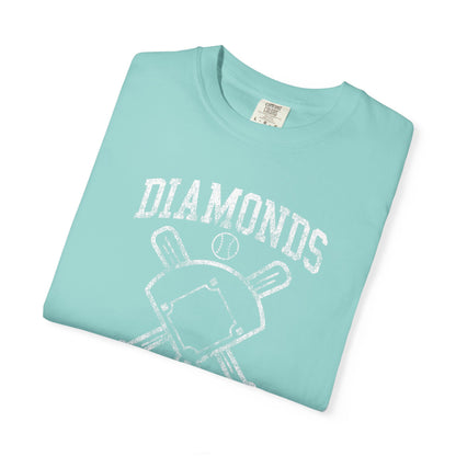 Baseball Diamonds Are A Girl's Best Friend T-Shirt – Women's Soft Vintage Baseball Tee