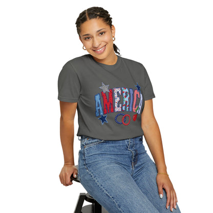 America Graphic T-Shirt — Patriotic Stars & Stripes Tee