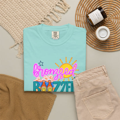 Bronzed & Buzzed T-Shirt – Summer Beach Cocktail Graphic Tee
