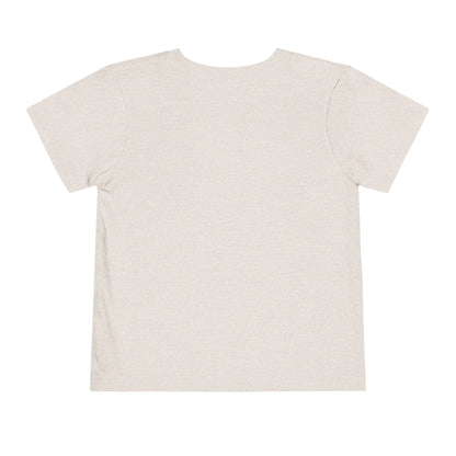 Toddler Tee — "Beach Vibes" Surfboard & Palm Tree Graphic