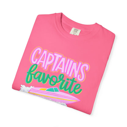 Captain's Favorite T-Shirt — Retro Boat Graphic, Nautical Vacation Tee