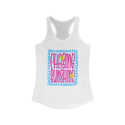 Chasing sunshine Racerback Tank