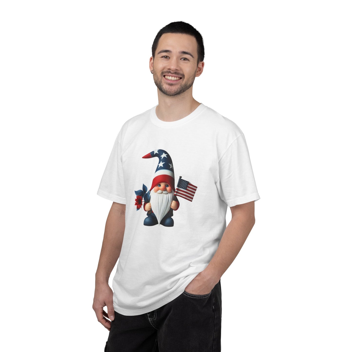 Patriotic Gnome T-Shirt — American Flag 4th of July Tee